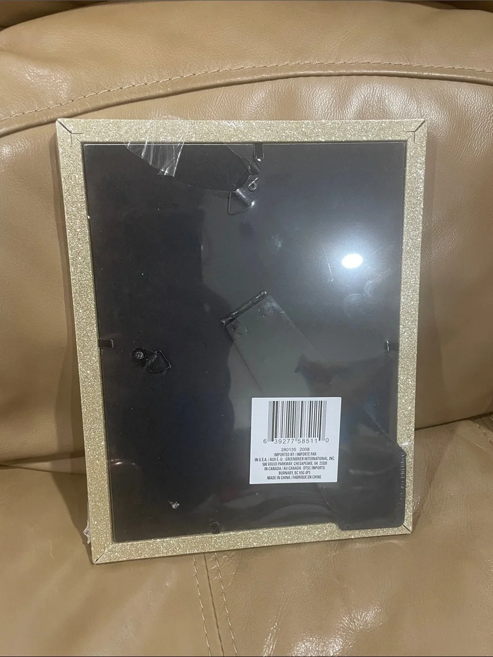 Special Moments Glitter Photo Frame - Cream Sparkle and silver